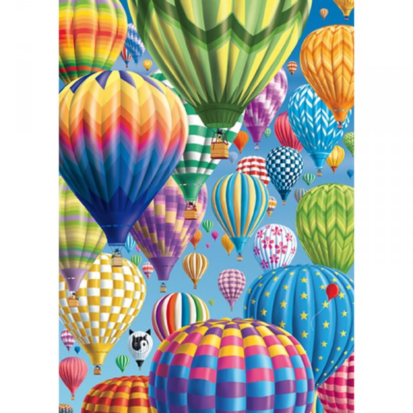 1000 pieces puzzle: Hot air balloon flight - Schmidt-58286
