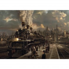 1000 pieces puzzle: Sarel Theron: Locomotive