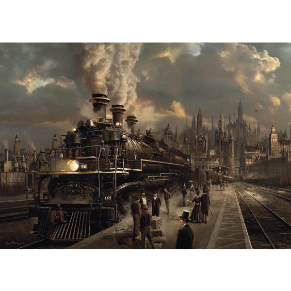 1000 pieces puzzle: Sarel Theron: Locomotive - Schmidt-58206