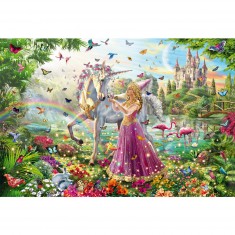 200 piece puzzle: Beautiful fairy in the magical forest