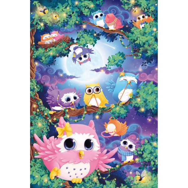 200 piece puzzle: In the owl forest - Schmidt-56131