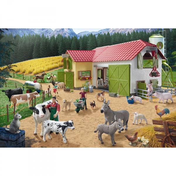 40 pieces puzzle: Day on the farm - Schmidt-56189