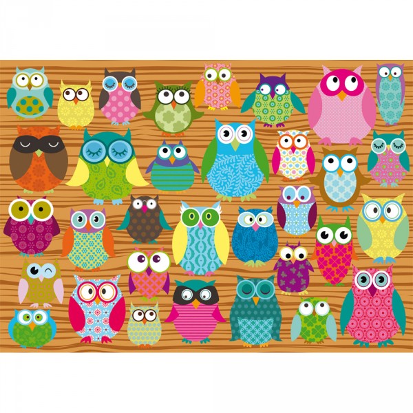 500 pieces puzzle: Owls - Schmidt-58196