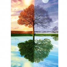 500 pieces puzzle: The tree of the four seasons