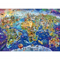 Puzzle 1000 pièces : Découvre notre monde