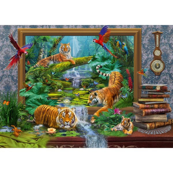 Puzzle 1000 pièces : Jan Patrik Krasny : Tigres revenus à la vie - Schmidt-59337