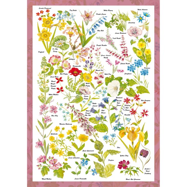 Puzzle 1000 pièces : The countryside collection : Fleurs sauvages - Schmidt-59566