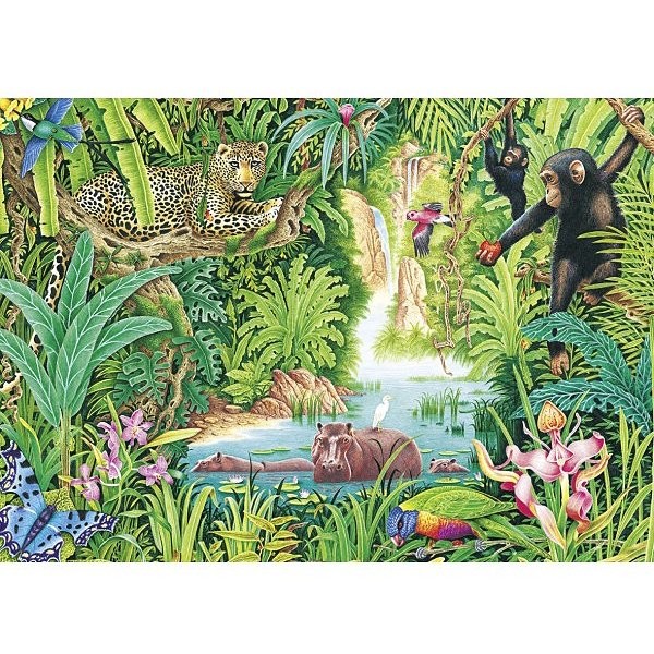 Puzzle 1000 pièces - Dans la jungle - Schmidt-58162