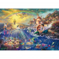 1000 Teile Puzzle: Thomas Kinkade : Ariel, die kleine Meerjungfrau