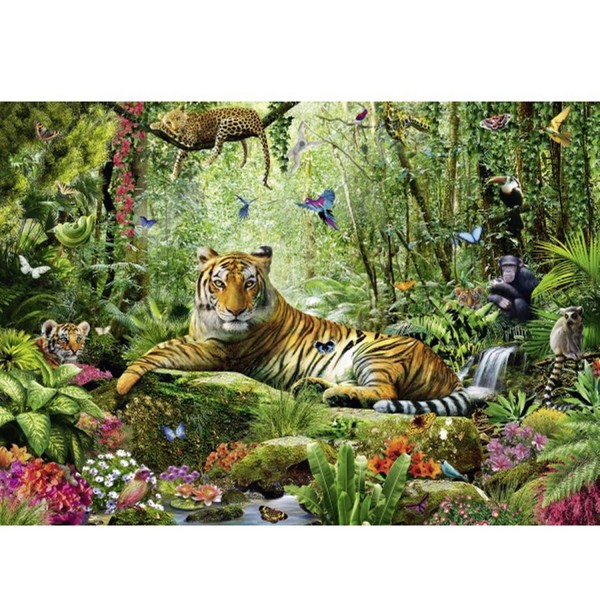 Puzzle 1500 pièces : La jungle des tigres - Schmidt-58188