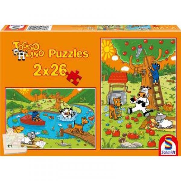 Puzzle 2 x 26 pièces - Toggolino : A la campagne - Schmidt-55491