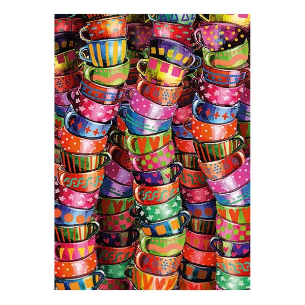 Puzzle 500 pièces : Tasses multicolores - Schmidt-58228
