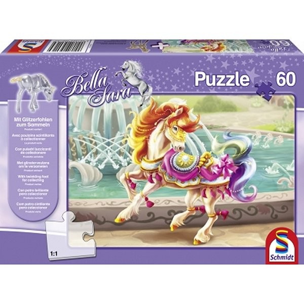 Puzzle 60 pièces - Bella Sara : Kitty - Schmidt-56016