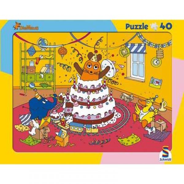 Puzzle 40 pièces - La souris : L'anniversaire - Schmidt-55718