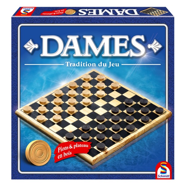 Wooden checkers game - Schmidt-88104