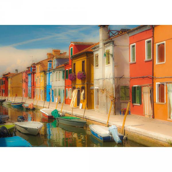 Puzzle de 1000 piezas : Casas de colores en la isla de Murano - Schmidt-58991