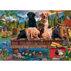 1000 Teile Puzzle: Hundeurlaub