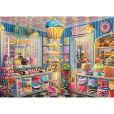 Puzzle 1000 pièces : La pâtisserie multicolore