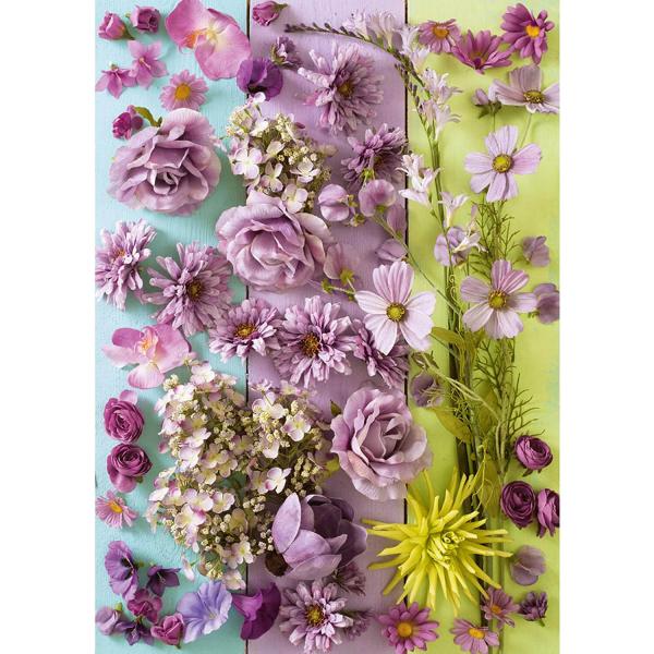 1000 pieces puzzle: purple flowers - Schmidt-58944