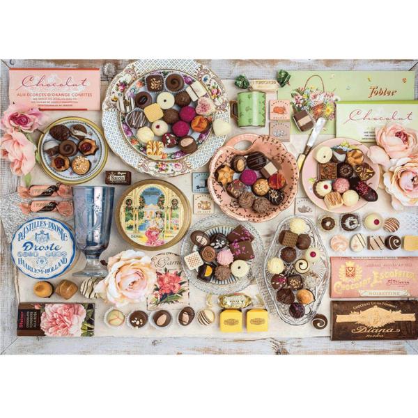 1500 pieces puzzle: Chocolates of yesteryear - Schmidt-58940