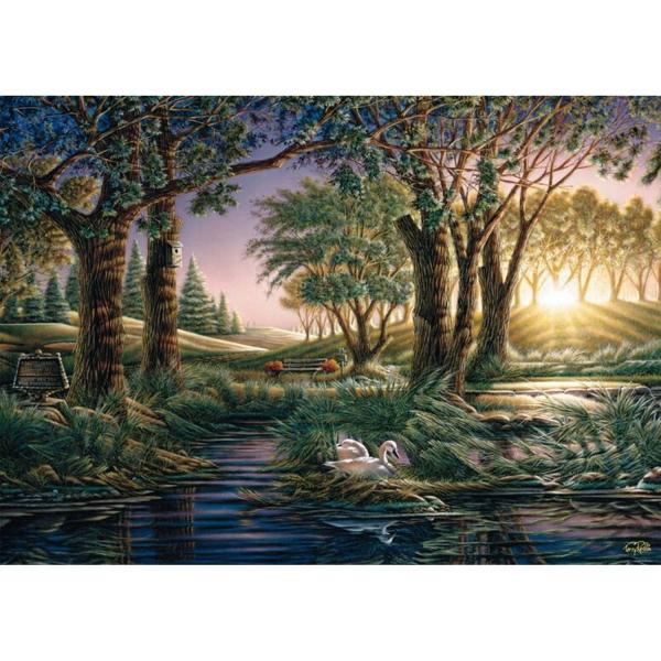 1000 piece Puzzle: Morning Pond Magic - Terry Redlin - Schmidt-58546