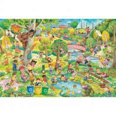 Puzzle 150 pièces : La nature est un jeu denfant