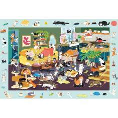 Puzzle 150 pièces : Des chats en pagaille 