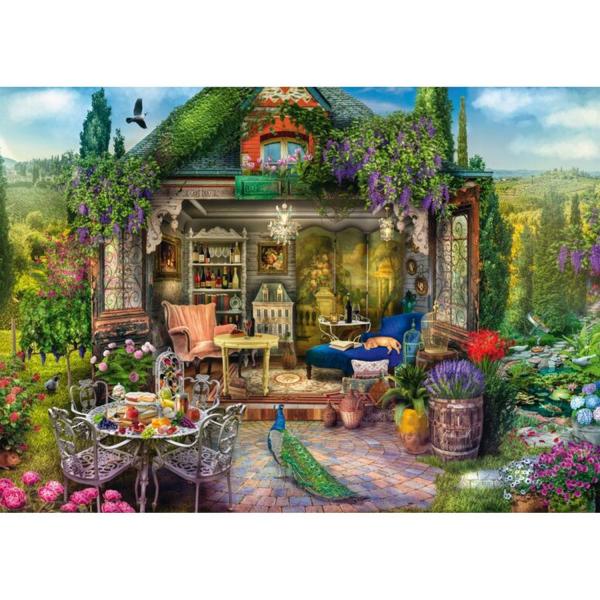 Puzzle 1000 pièces : Cabane dans les vignobles - Schmidt-59794