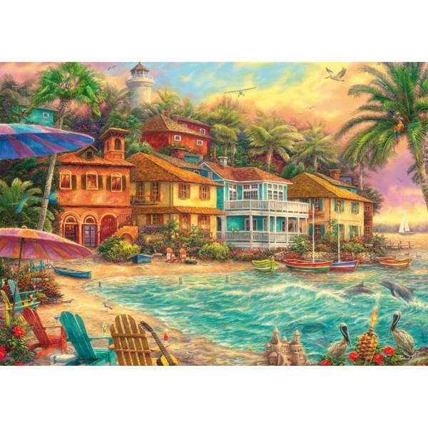 Puzzle 1000 pieces : My quiet island - Schmidt-58555