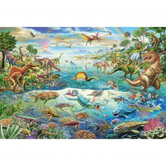 200 Teile Puzzle: Entdecke die Dinosaurier