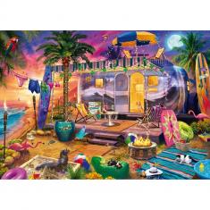 Puzzle 1000 pieces : Caravan by the sea