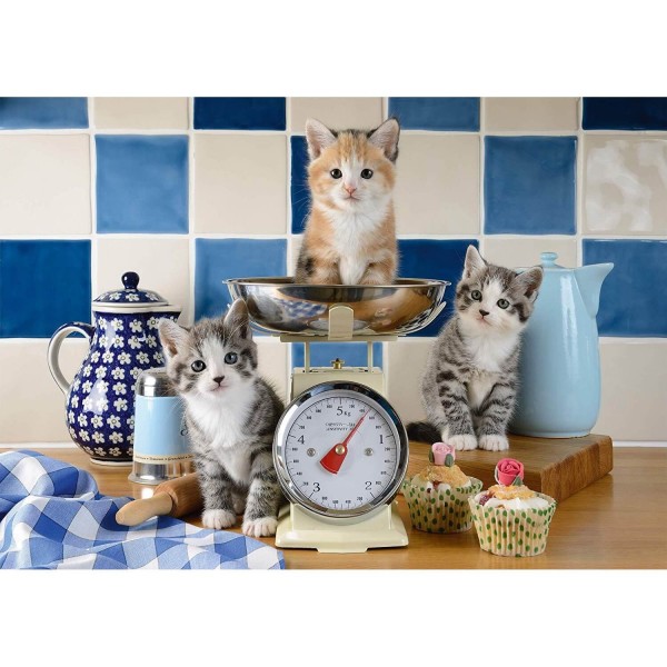 500 pieces puzzle: Cats in the kitchen - Schmidt-58370