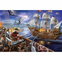 Puzzle 150 pièces :  Aventures avec les pirates