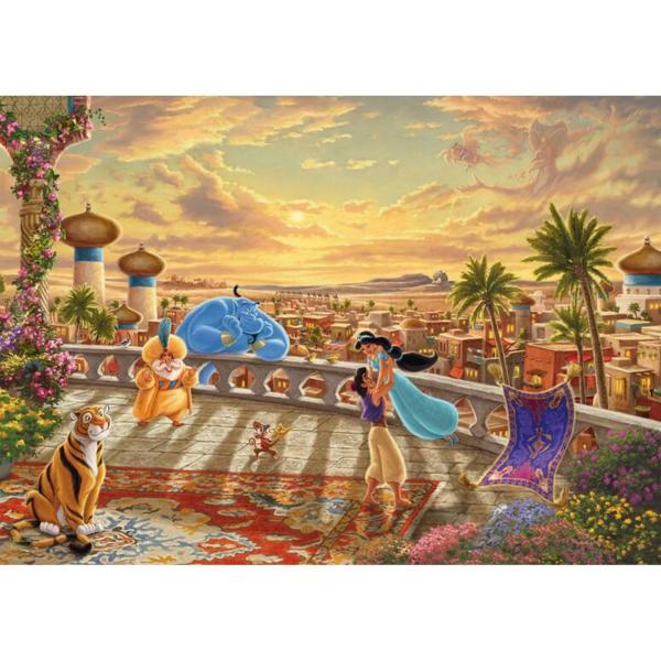 Puzzle 1000 pieces : Disney, Jasmine Dances in the Desert - Schmidt-58032