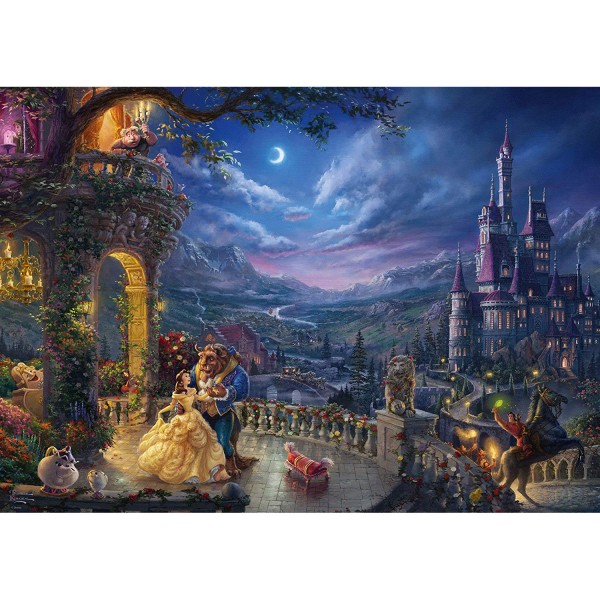 Puzzle 1000 pièces : La Belle et la Bête, Disney - Schmidt-59484
