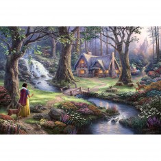 Puzzle de 1000 piezas: Thomas Kinkade :Blancanieves, Disney
