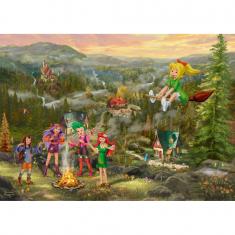 1000 piece puzzle: Bibi Blocksberg, Meeting of young witches