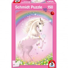 150 piece puzzle: Pink unicorn