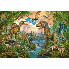 150 piece puzzle: Wild Dinos, with tattoos