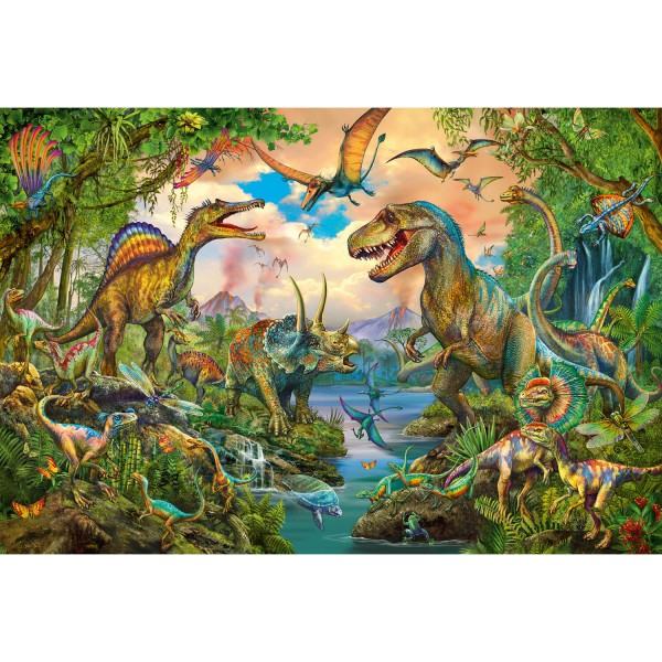 150 piece puzzle: Wild Dinos, with tattoos - Schmidt-56332