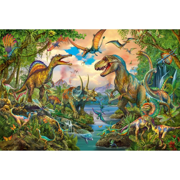 Puzzle de 150 piezas: dinosaurios salvajes, con tatuajes - Schmidt-56332