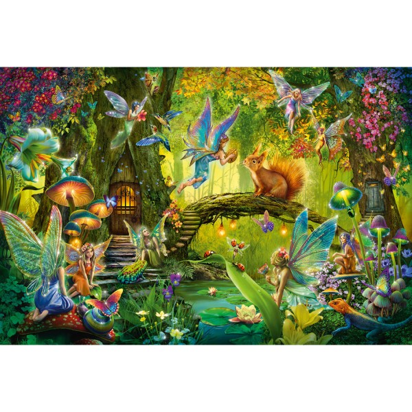 200 pieces puzzle: Fairies in the forest, with magic wand - Schmidt-56333