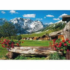 1000 pieces puzzle: Idyllic mountain landscape