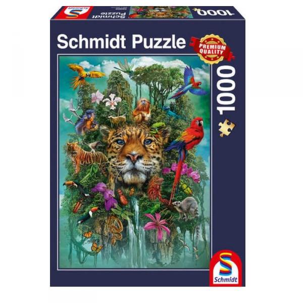 Puzzle 1000 pieces : Le roi de la jungle - Schmidt-58960