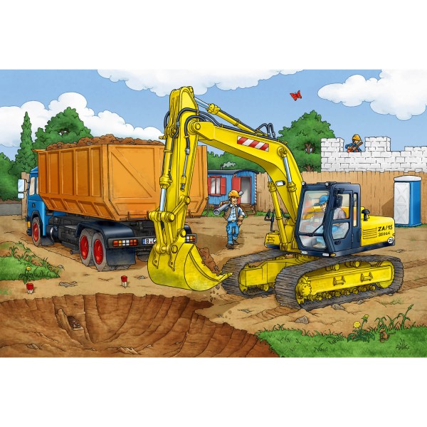 40 piece puzzle: Excavator with Siku model - Schmidt-56350