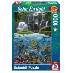 1000 pieces puzzle: Waterfall, John Enright