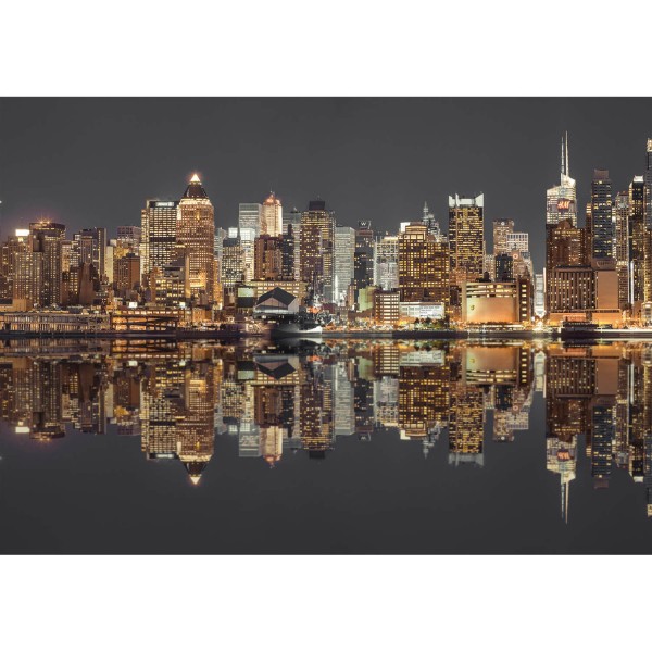Puzzle mit 1500 Teile: New Yorker Skyline bei Nacht - Schmidt-58382