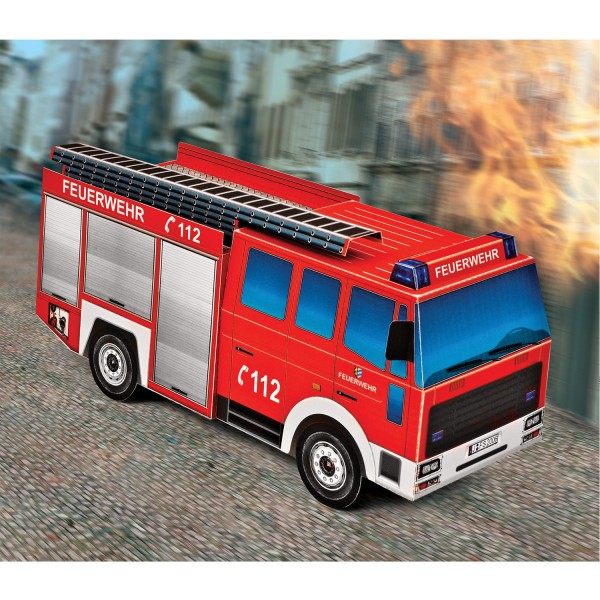 Maquette en carton : Camion de pompiers - Schreiber-Bogen-725