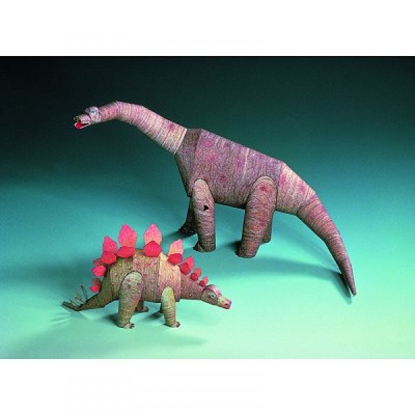 Maquette en carton : Deux dinosaures - Schreiber-Bogen-72438