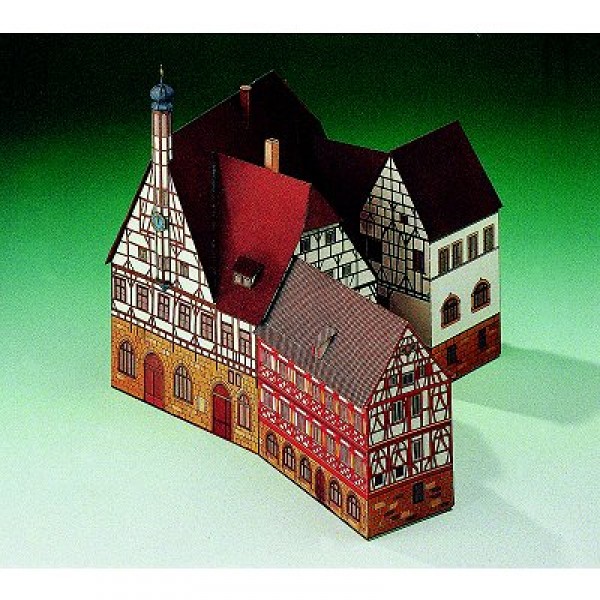 Maquette en carton : Hôtel de Ville de Forchheim, Allemagne  - Schreiber-Bogen-72198